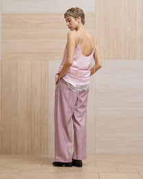 FOLD-OVER LACE PANTS