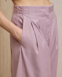 FOLD-OVER LACE PANTS