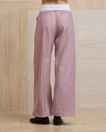 FOLD-OVER LACE PANTS