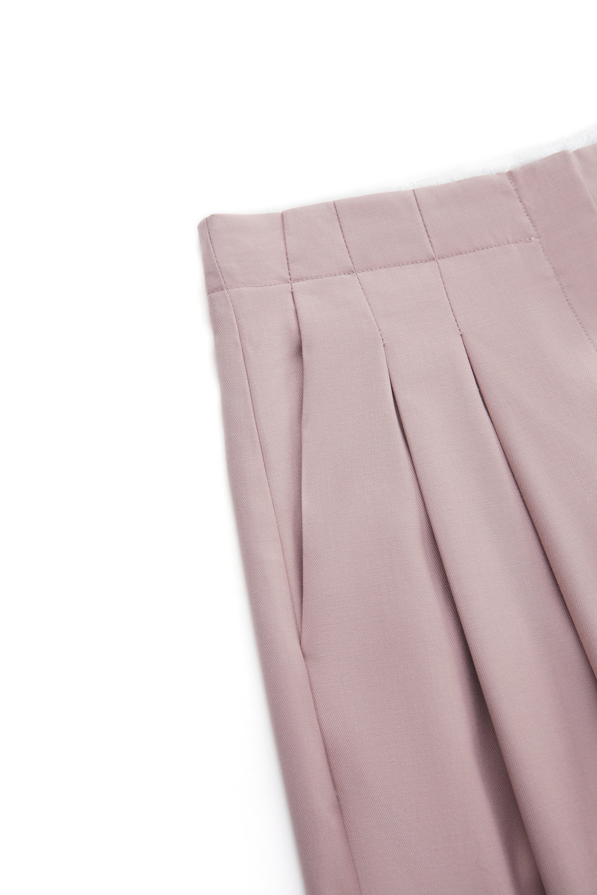 FOLD-OVER LACE PANTS