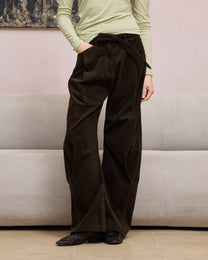 CORDUROY BELT TROUSERS
