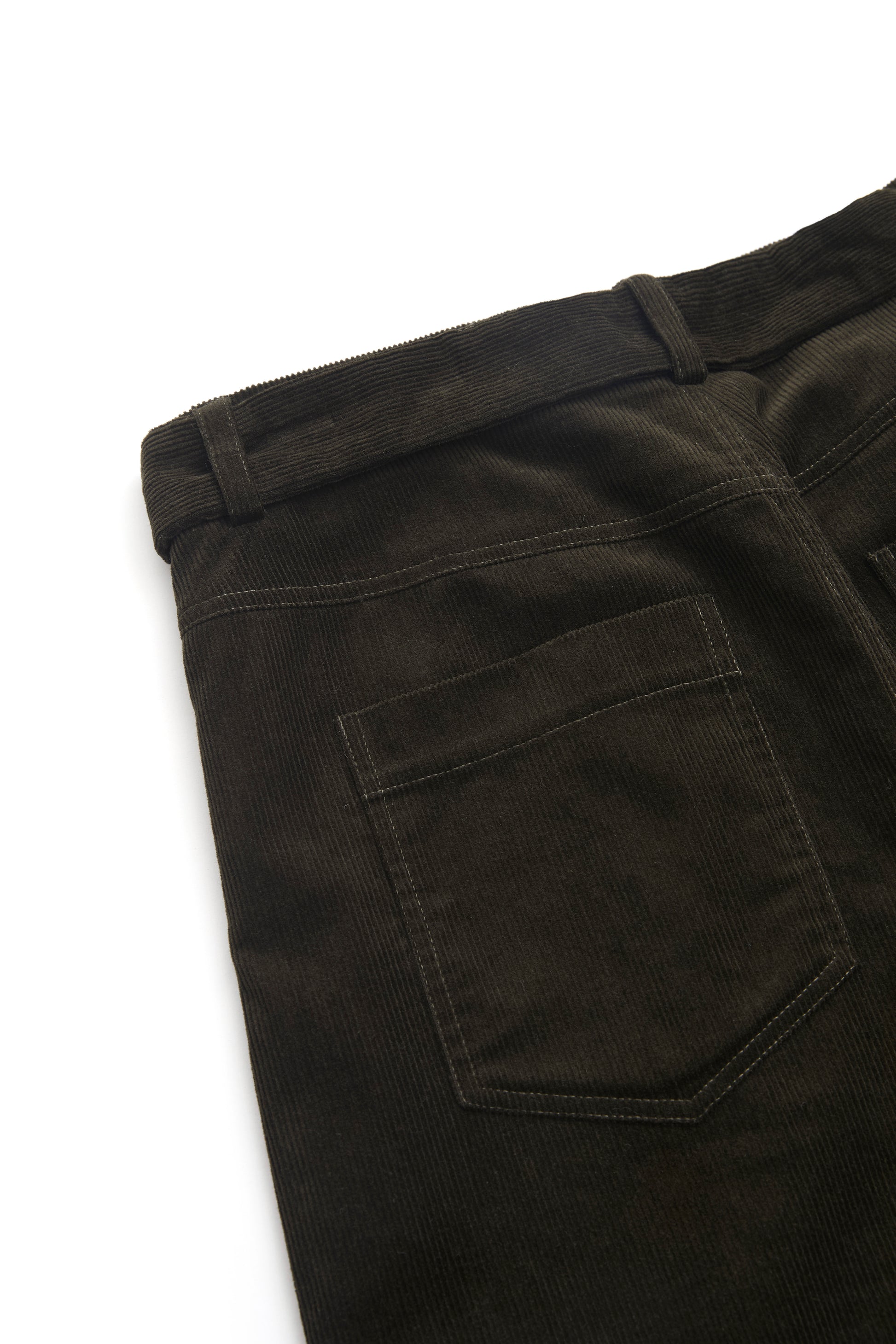 CORDUROY BELT TROUSERS