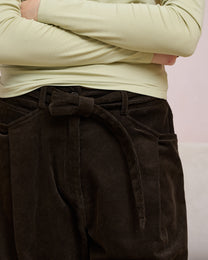 CORDUROY BELT TROUSERS