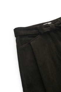 CORDUROY BELT TROUSERS