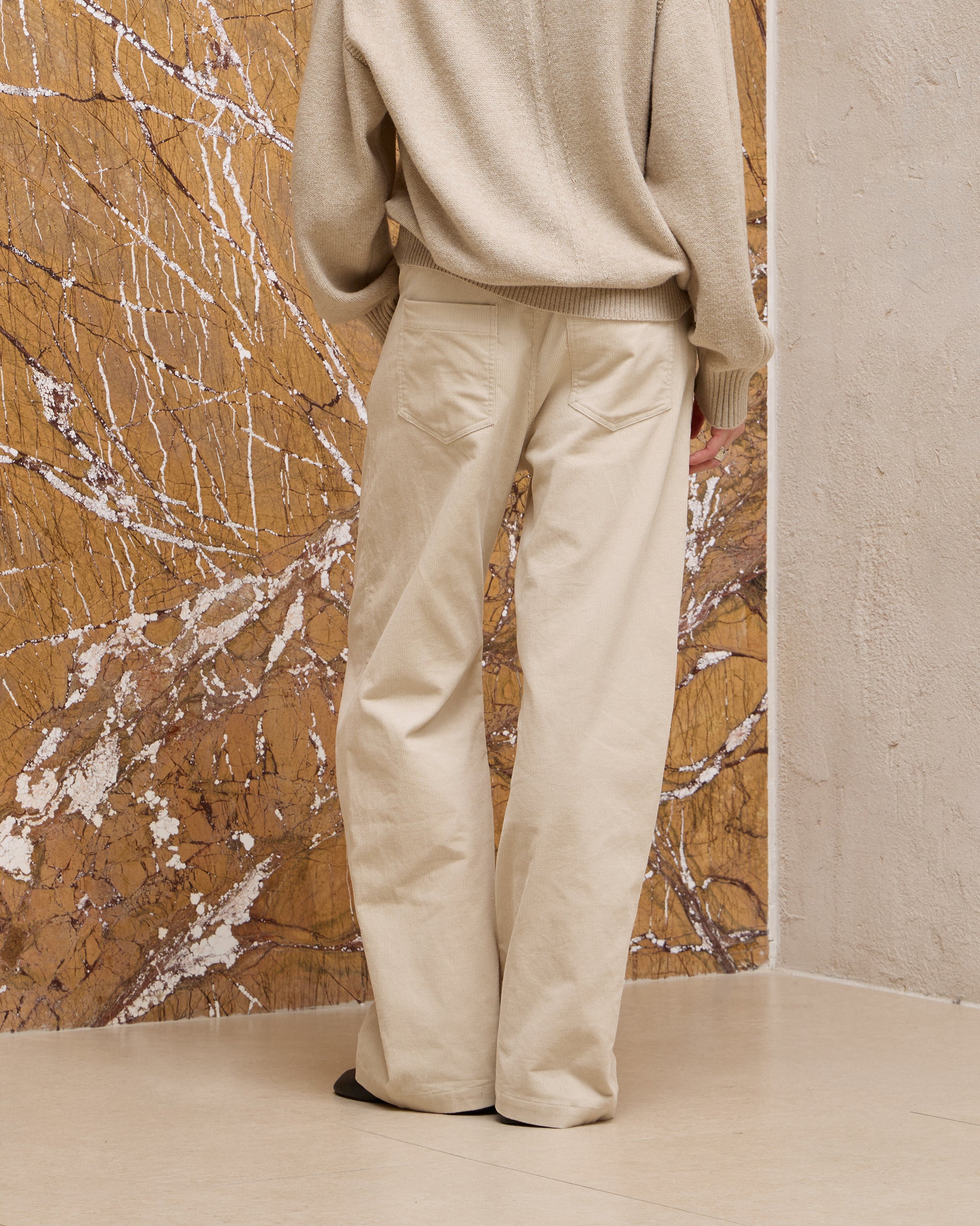 CORDUROY BELT TROUSERS
