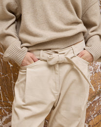 CORDUROY BELT TROUSERS