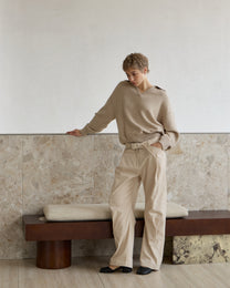 CORDUROY BELT TROUSERS