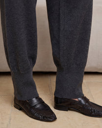 WOOL SILK KNIT JOGGER PANTS