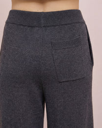 WOOL SILK KNIT JOGGER PANTS