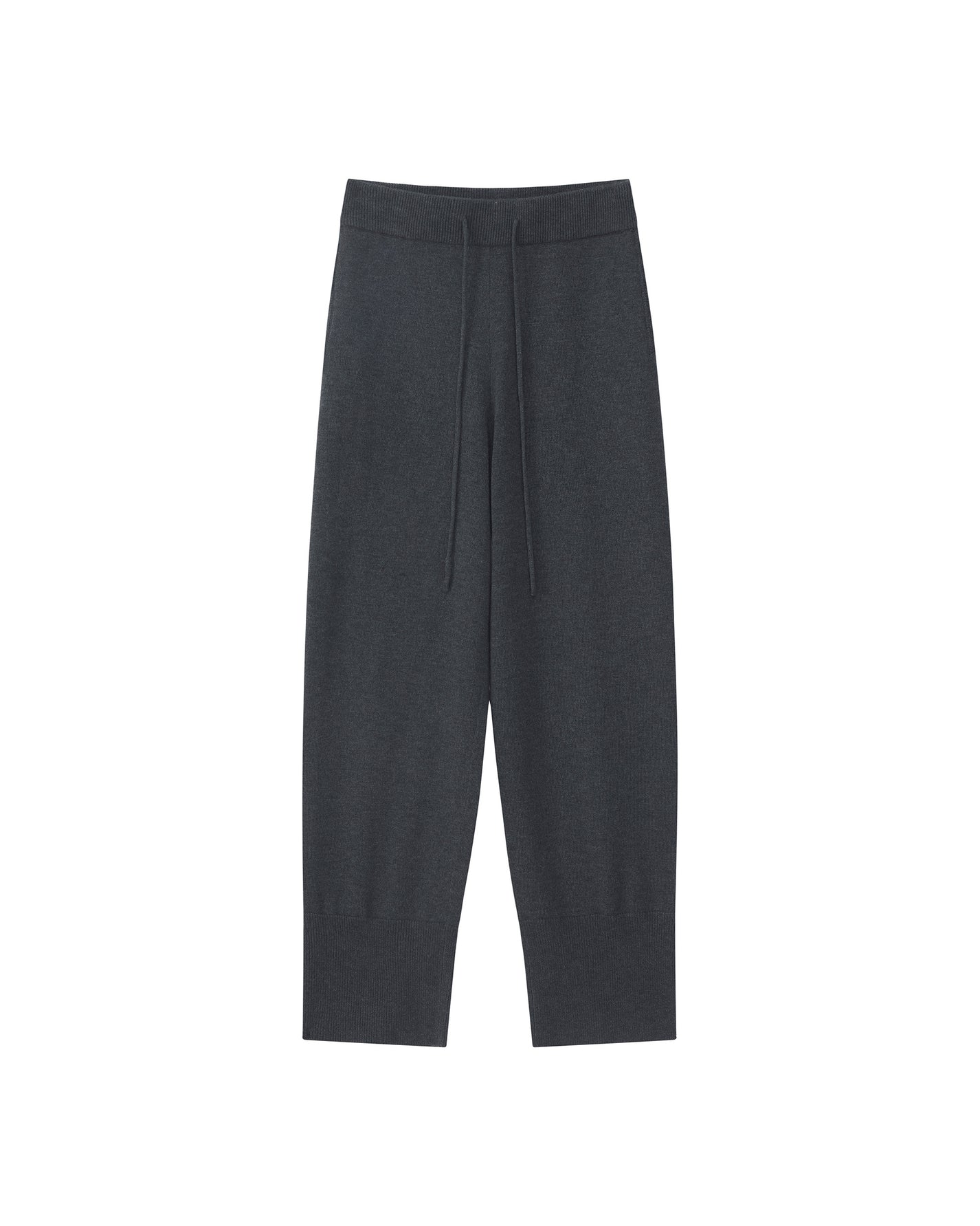 WOOL SILK KNIT JOGGER PANTS