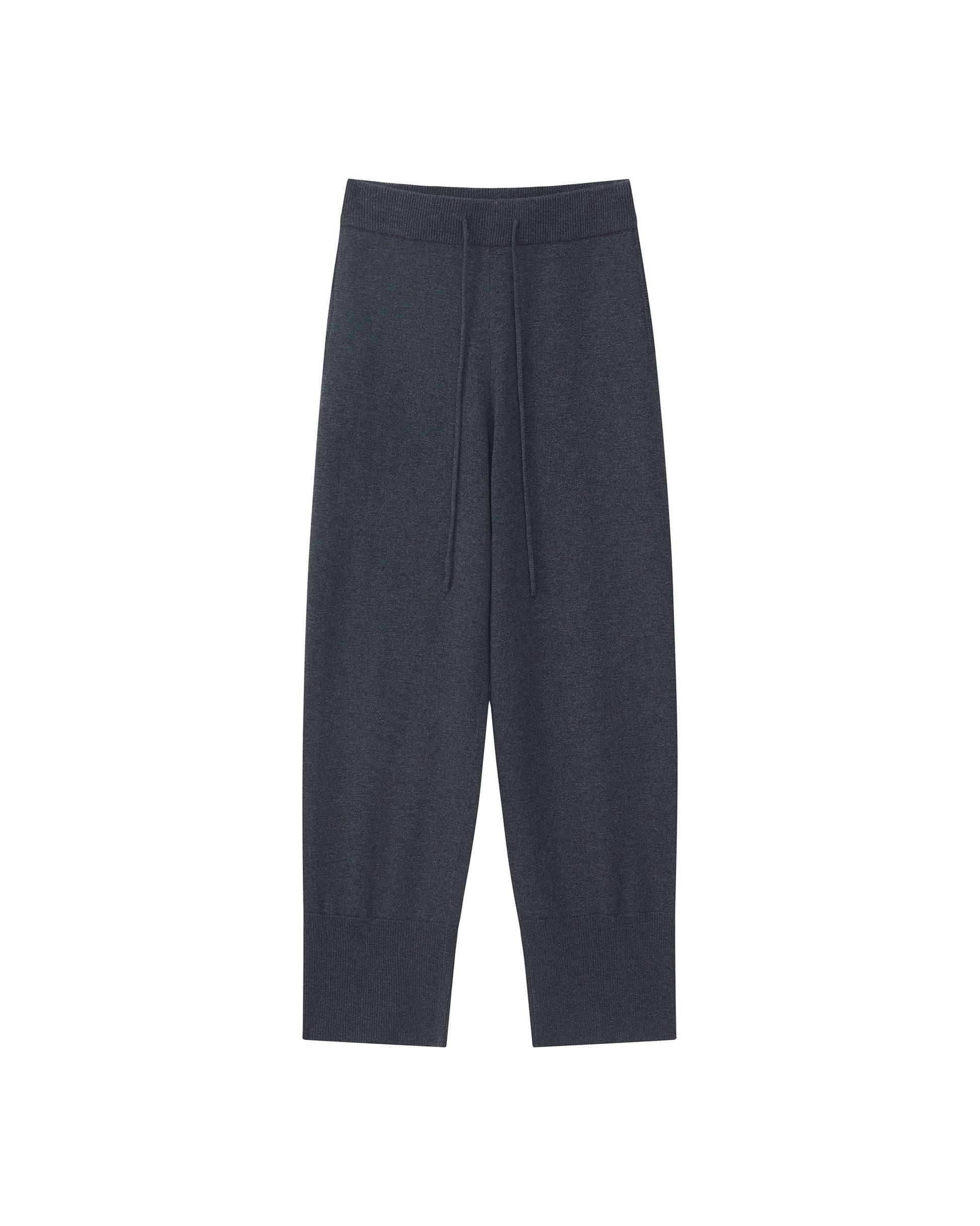 WOOL SILK KNIT JOGGER PANTS