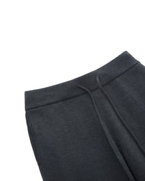 WOOL SILK KNIT JOGGER PANTS