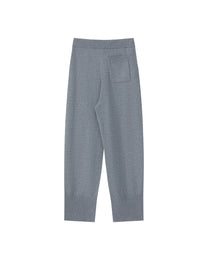 WOOL SILK KNIT JOGGER PANTS