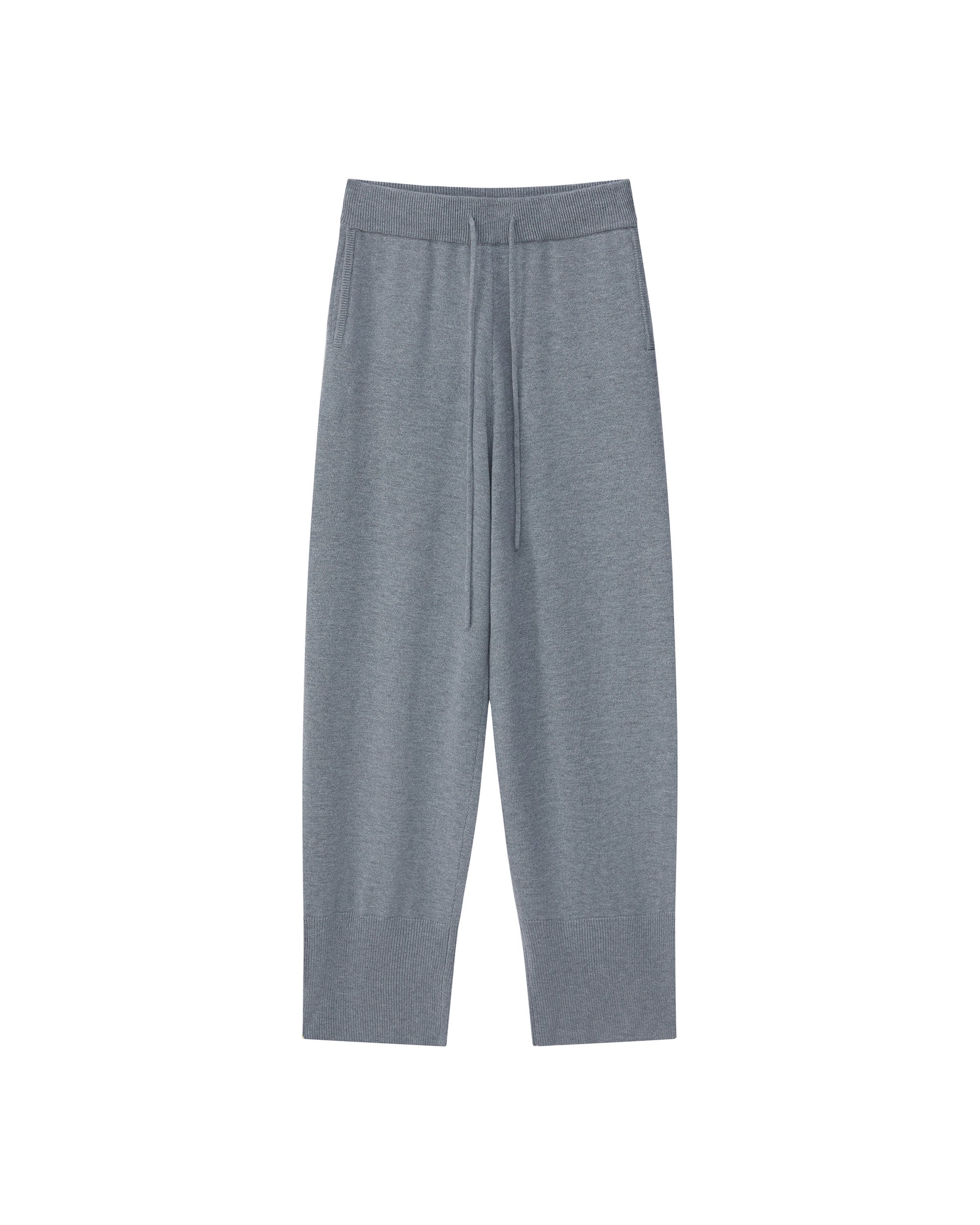 WOOL SILK KNIT JOGGER PANTS