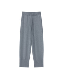WOOL SILK KNIT JOGGER PANTS