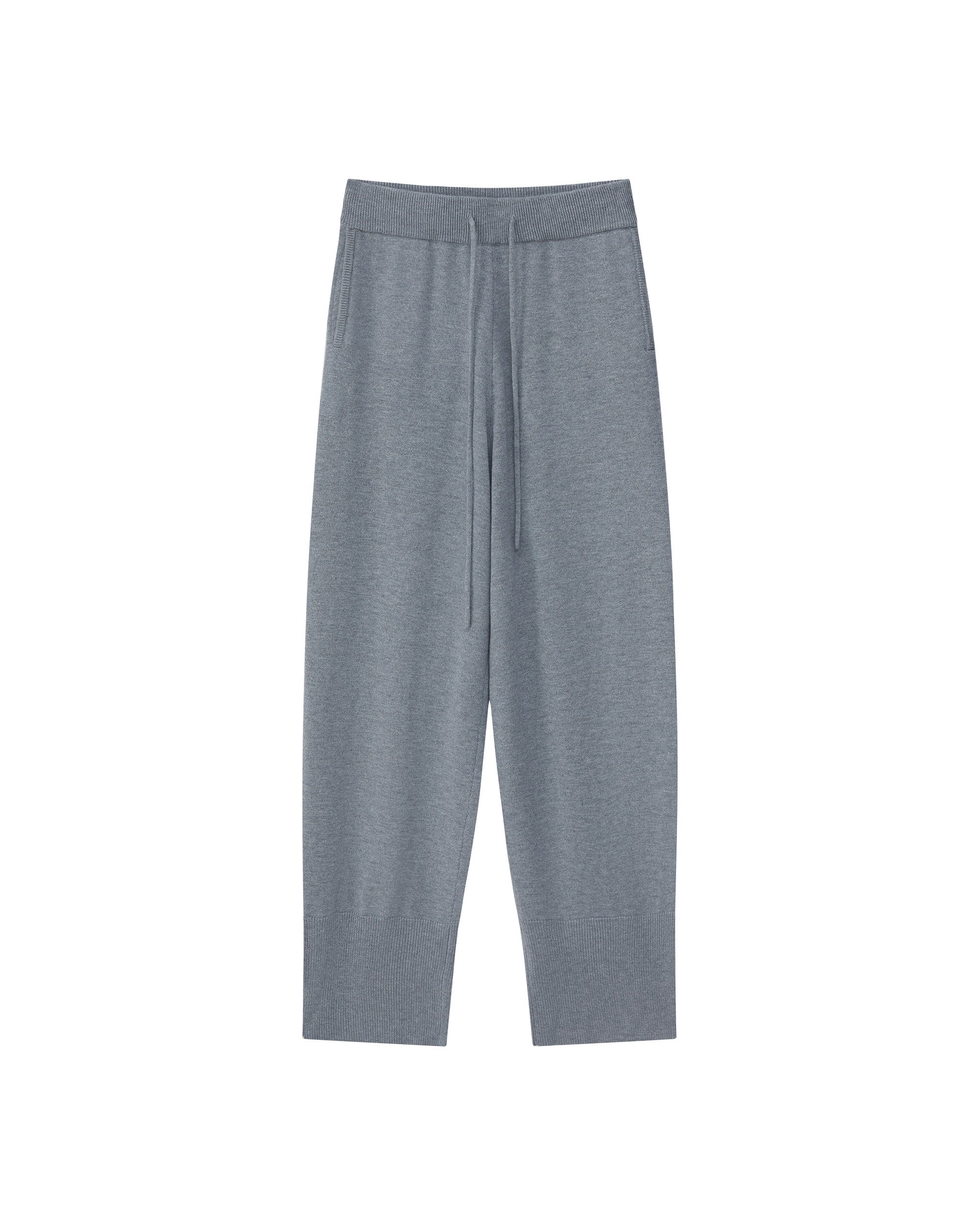 WOOL SILK KNIT JOGGER PANTS
