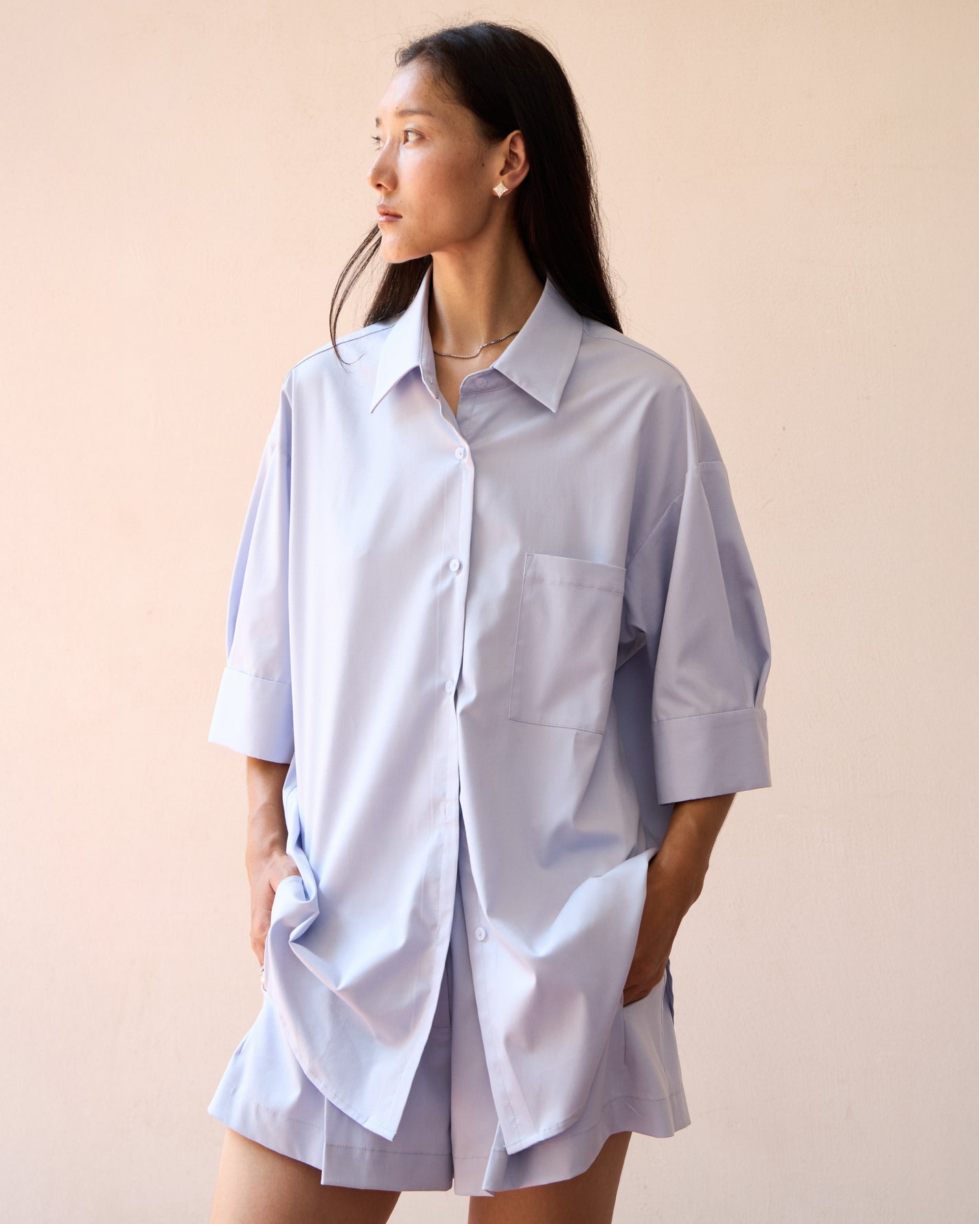 SHAPED ELBOW SLEEVE SHIRT