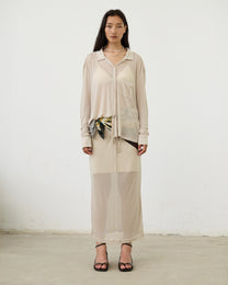 DOUBLE LAYER SHEER SKIRT