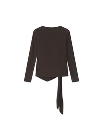 DRAPED TIE-STRAP TOP