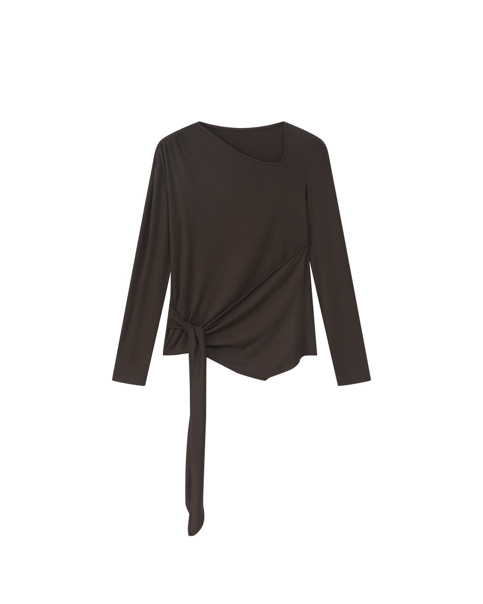 DRAPED TIE-STRAP TOP