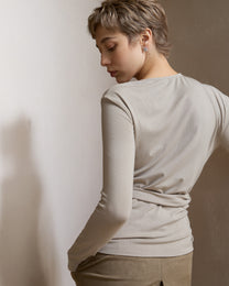 DRAPED TIE-STRAP TOP