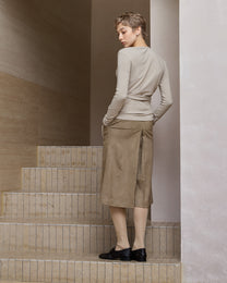 DRAPED TIE-STRAP TOP