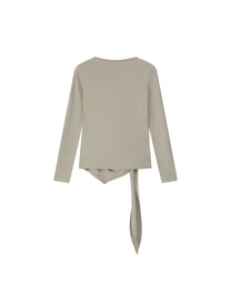 DRAPED TIE-STRAP TOP