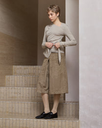 DRAPED TIE-STRAP TOP