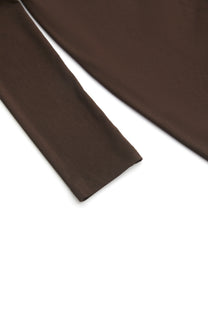 TWISTED MOCK NECK TOP