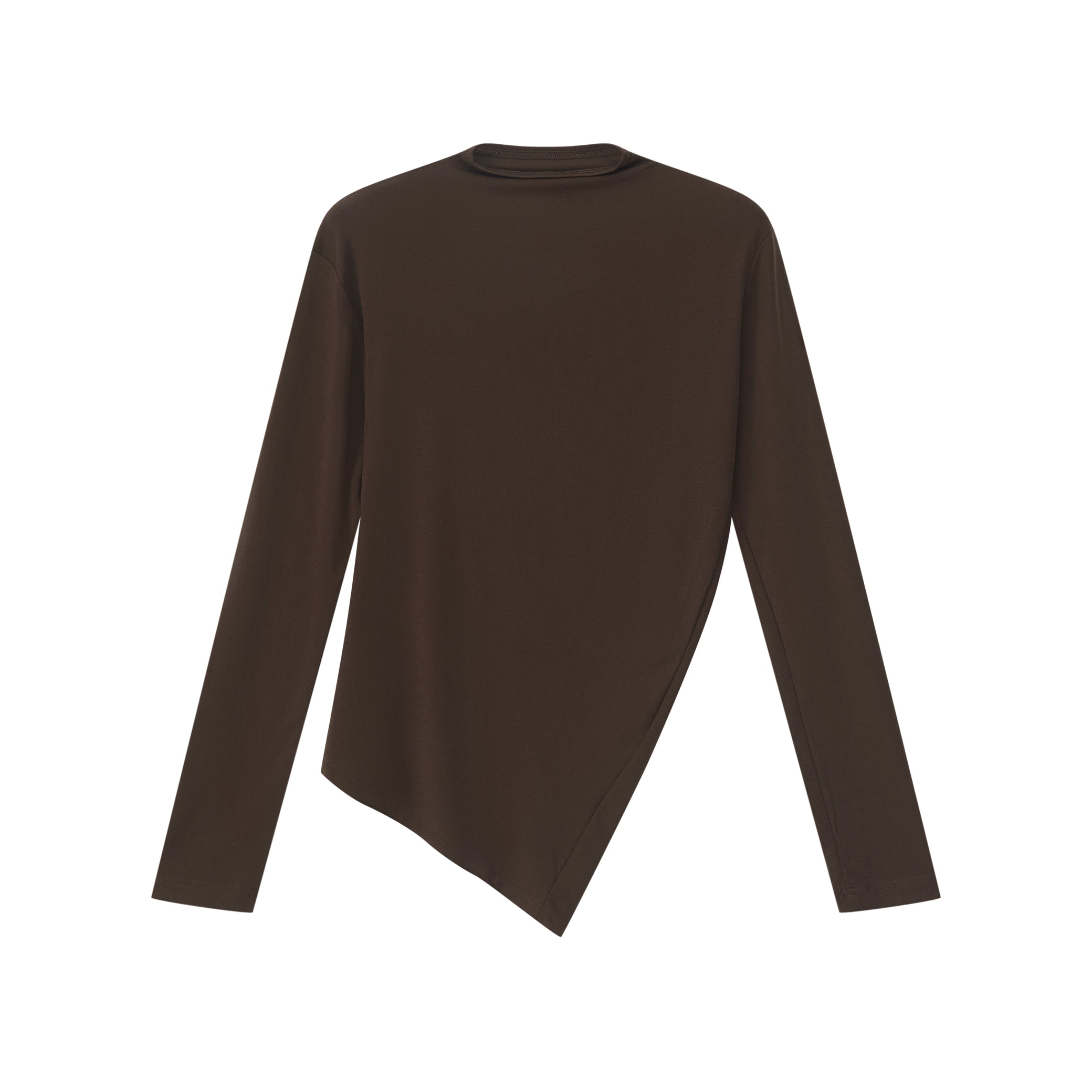 TWISTED MOCK NECK TOP