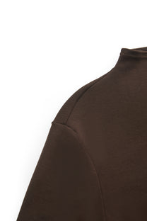 TWISTED MOCK NECK TOP