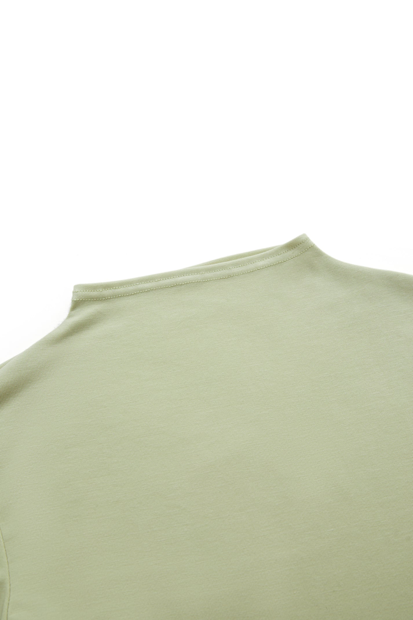 TWISTED MOCK NECK TOP