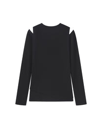 CUT-OUT SHOULDER BASE LAYER