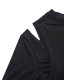 CUT-OUT SHOULDER BASE LAYER