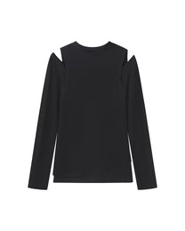 CUT-OUT SHOULDER BASE LAYER