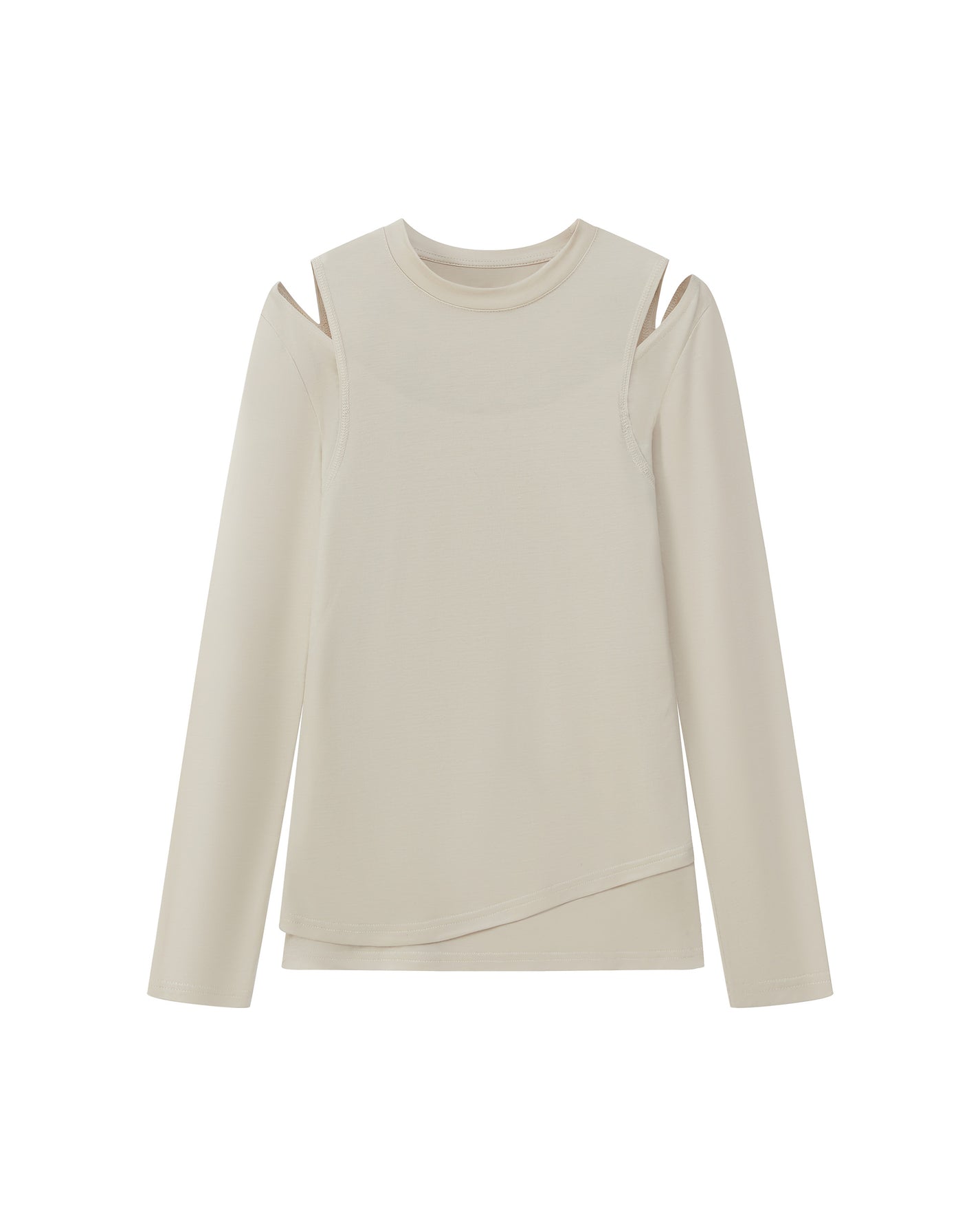 CUT-OUT SHOULDER BASE LAYER
