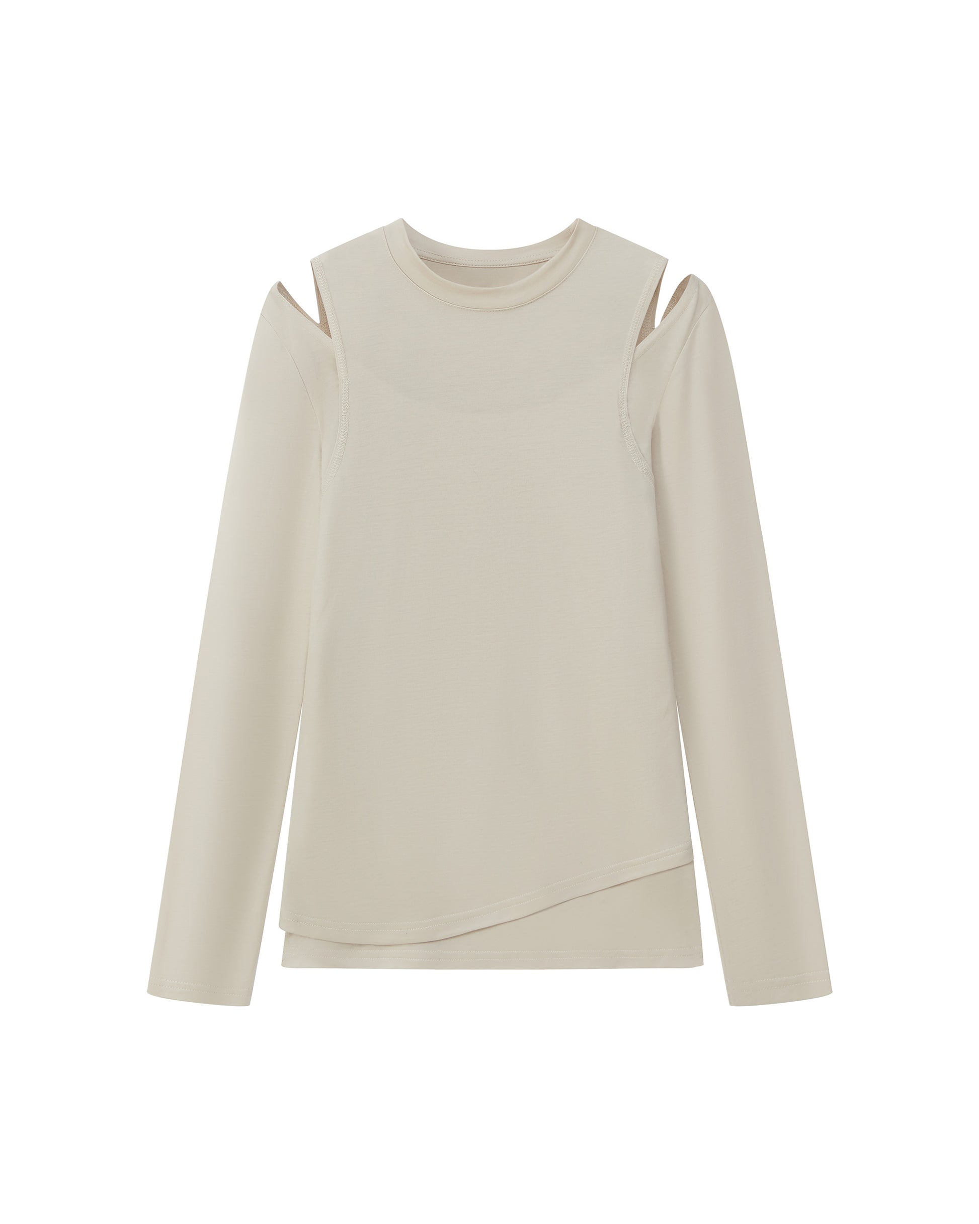 CUT-OUT SHOULDER BASE LAYER