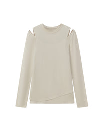 CUT-OUT SHOULDER BASE LAYER