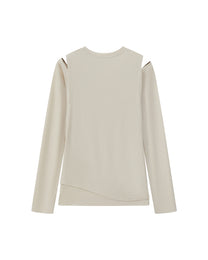 CUT-OUT SHOULDER BASE LAYER