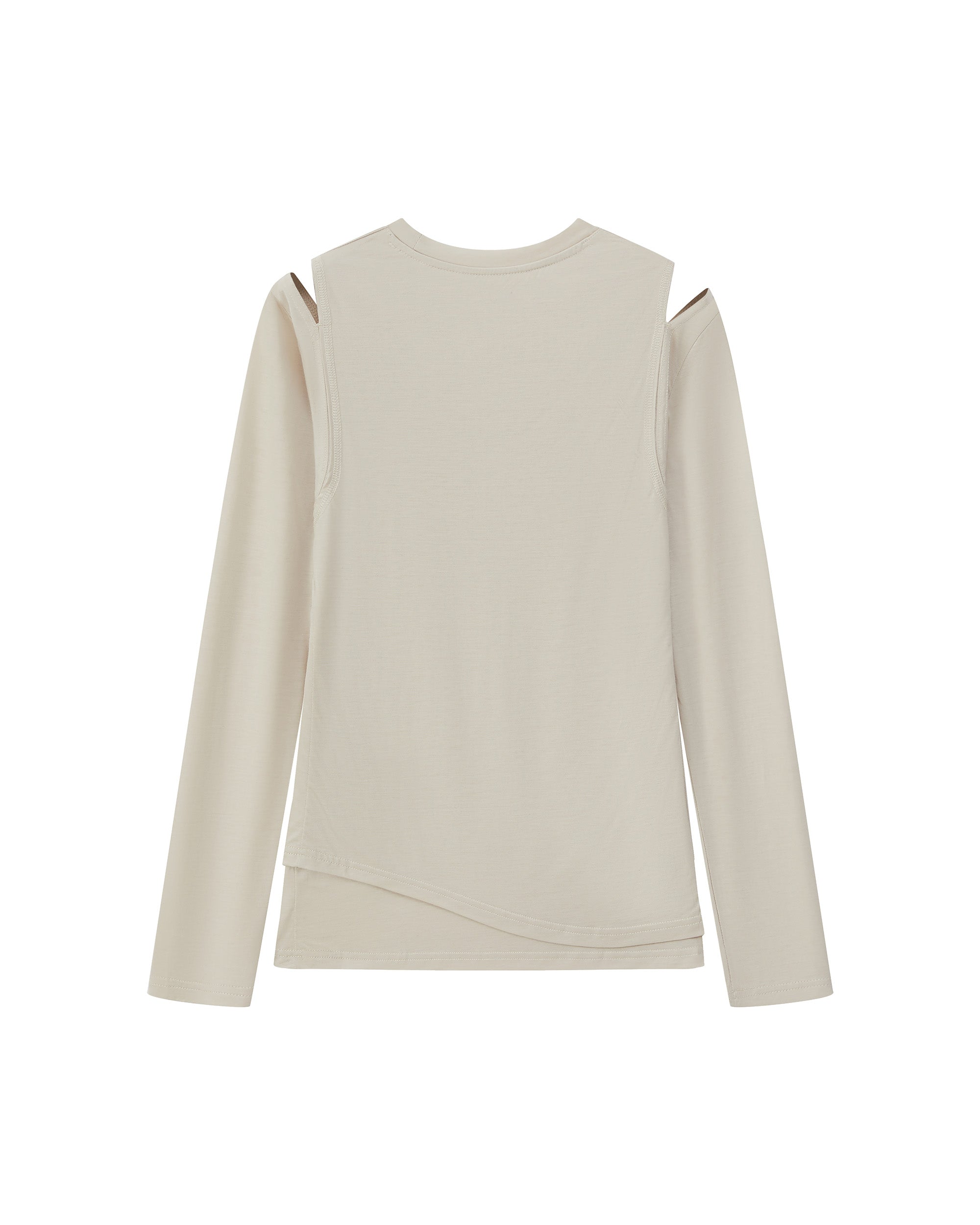 CUT-OUT SHOULDER BASE LAYER