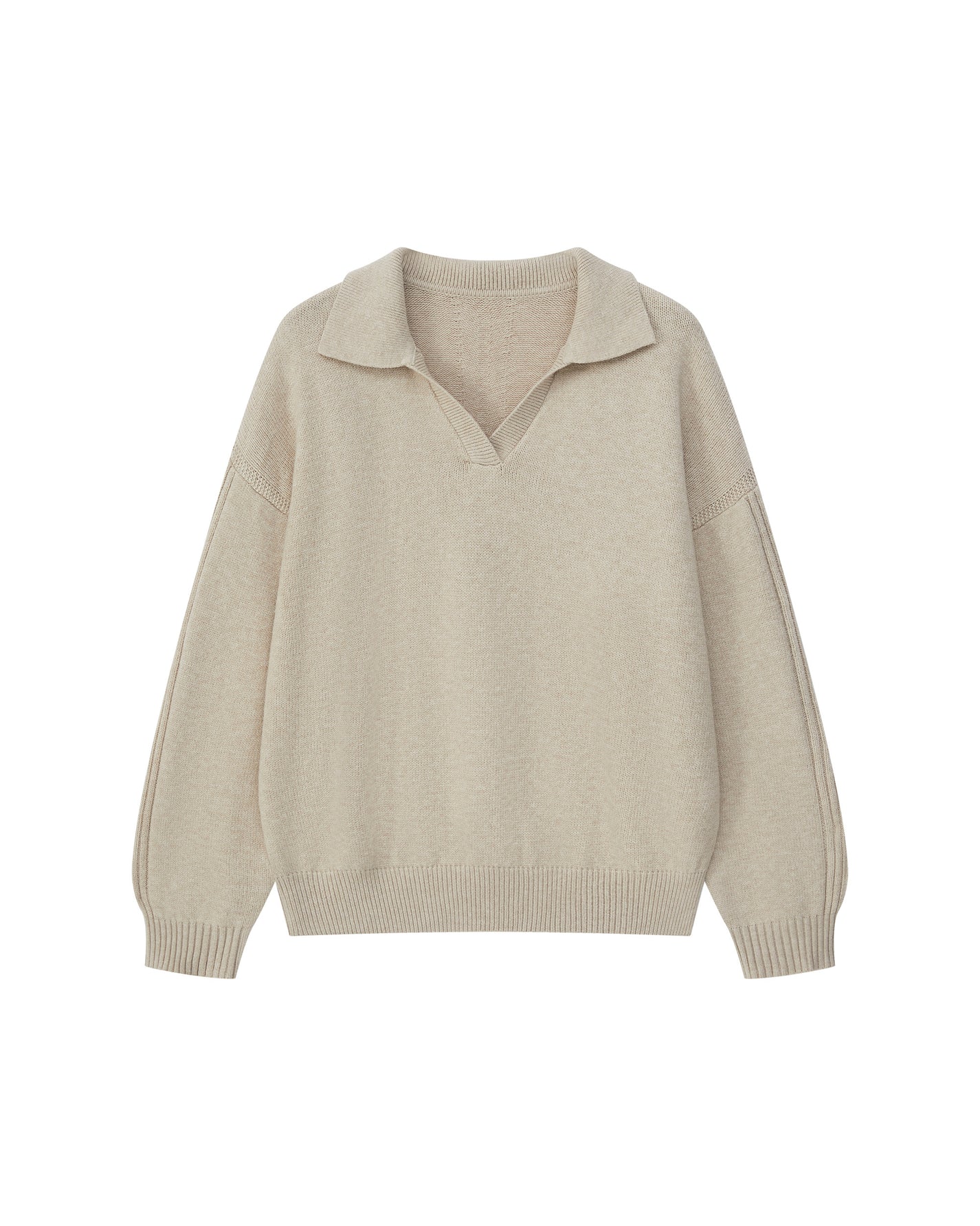 WOOL POLO CASUAL SWEATER