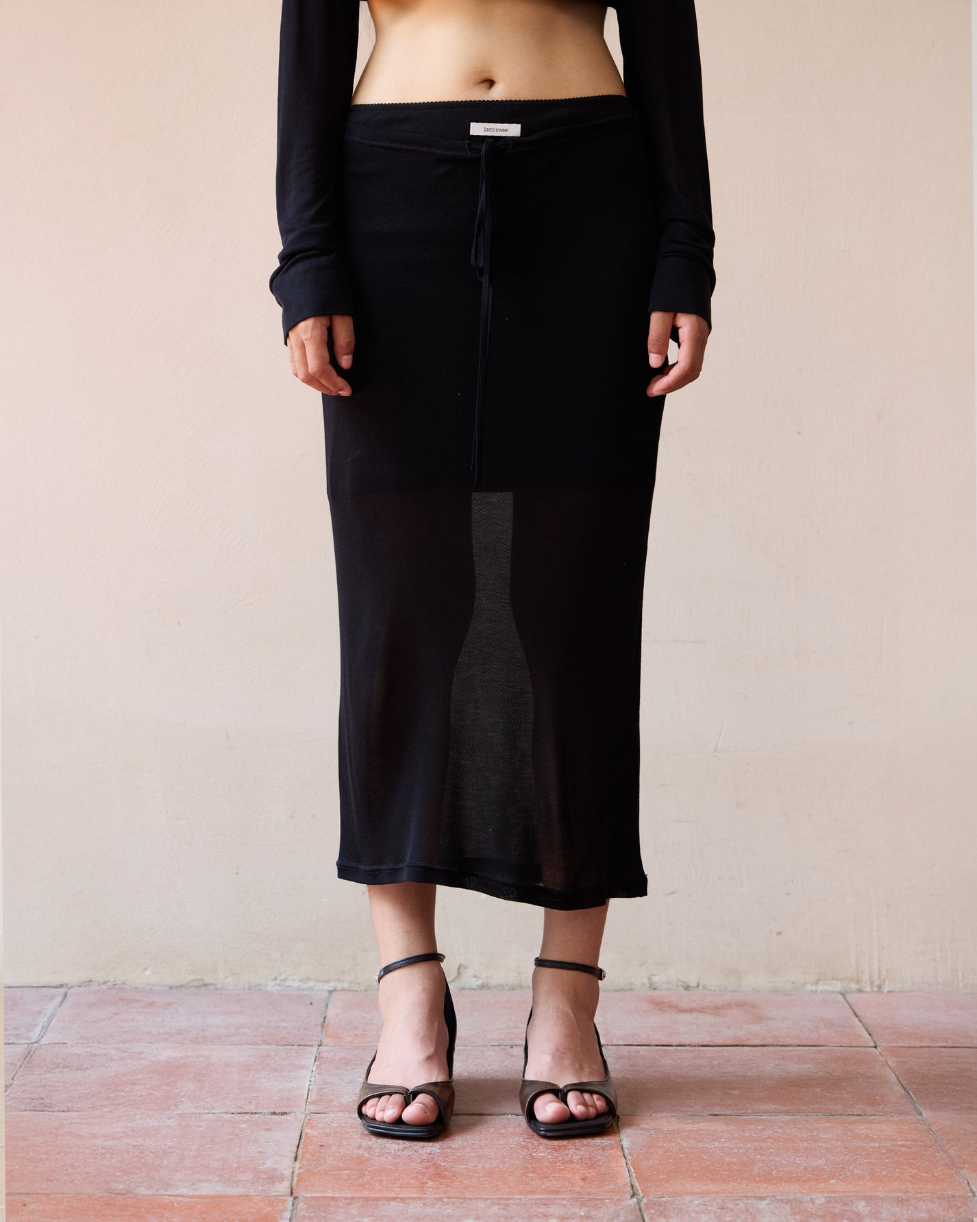 DOUBLE LAYER SHEER SKIRT