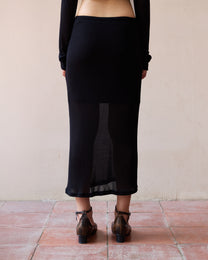 DOUBLE LAYER SHEER SKIRT