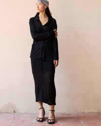 DOUBLE LAYER SHEER SKIRT