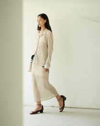 DOUBLE LAYER SHEER SKIRT