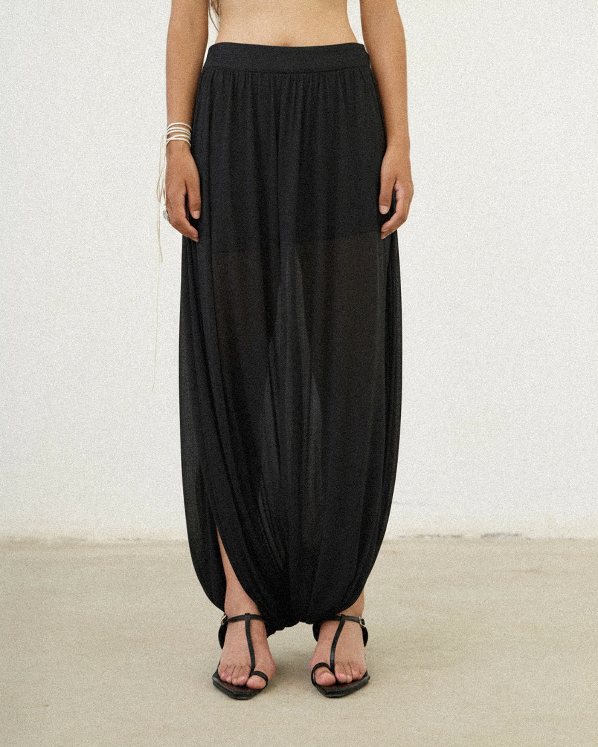 Twist Sheer Skirt-Pants