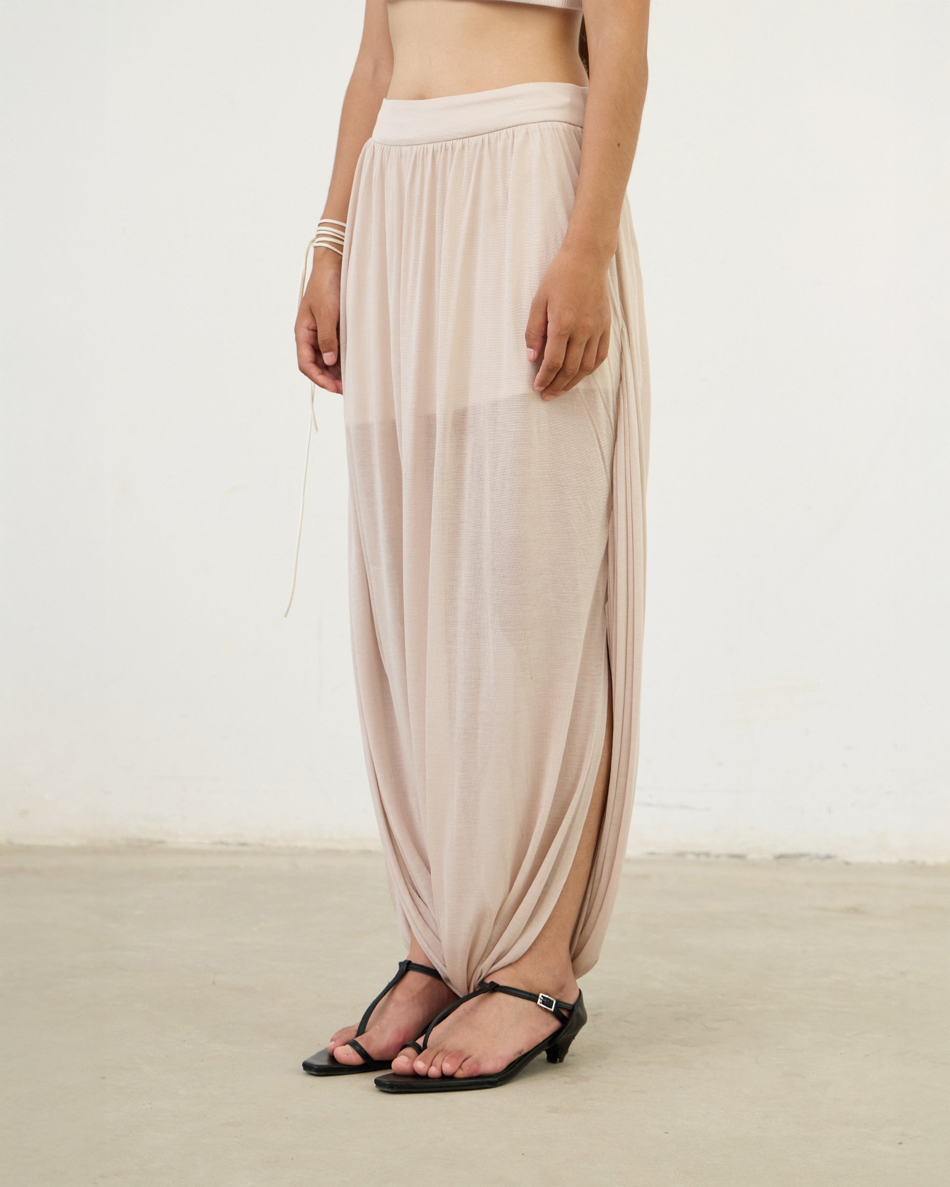 Twist Sheer Skirt-Pants