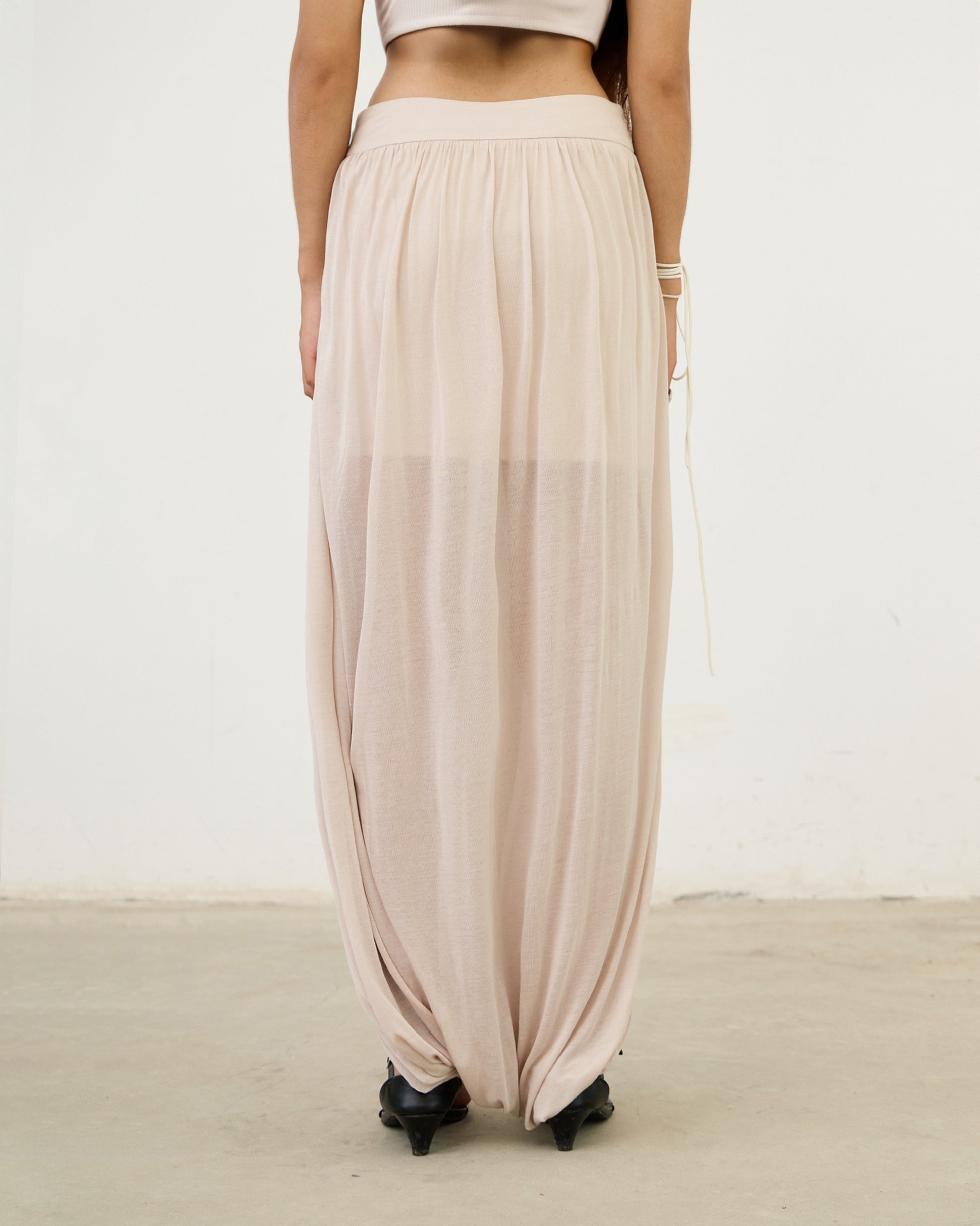 Twist Sheer Skirt-Pants