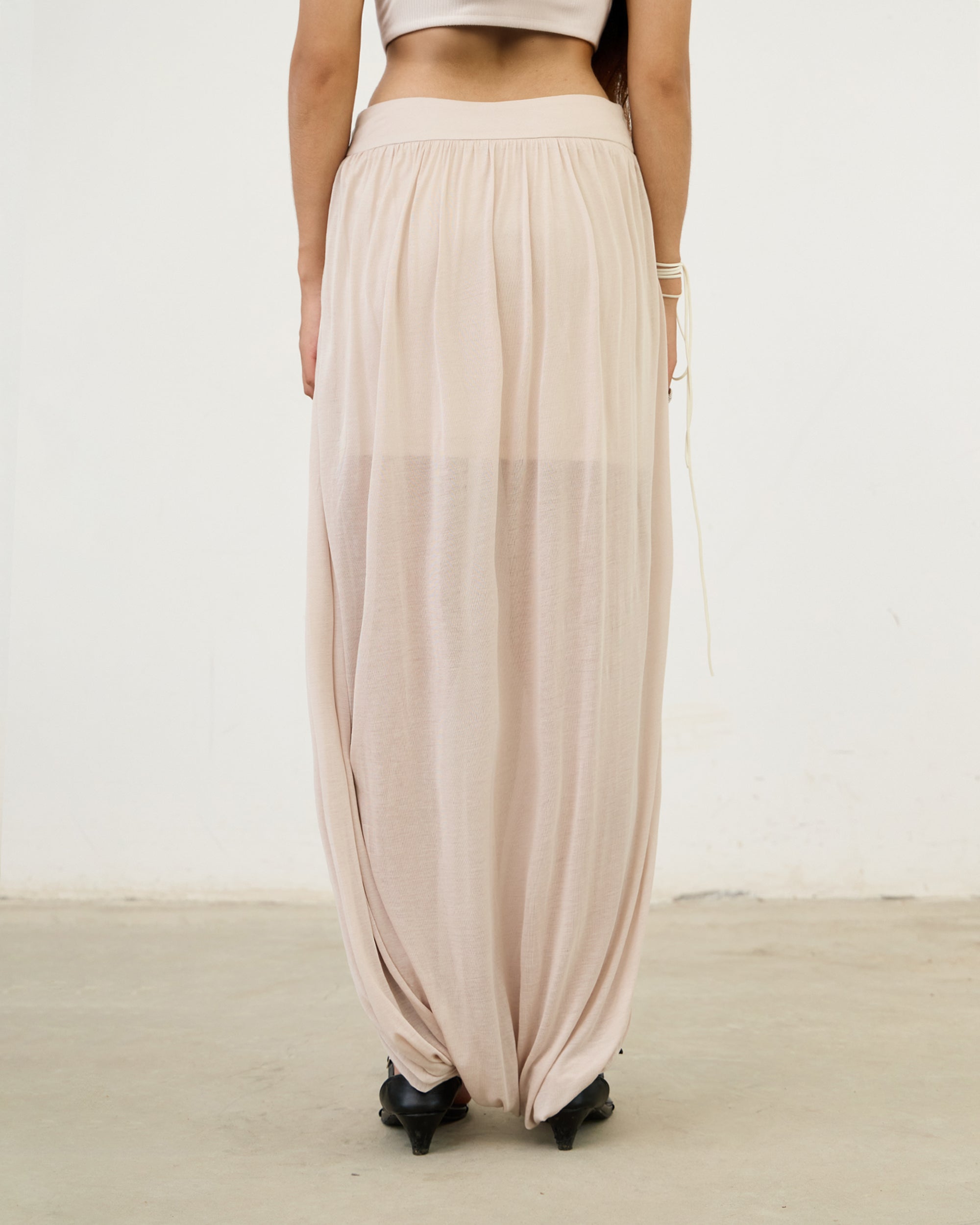 Twist Sheer Skirt-Pants