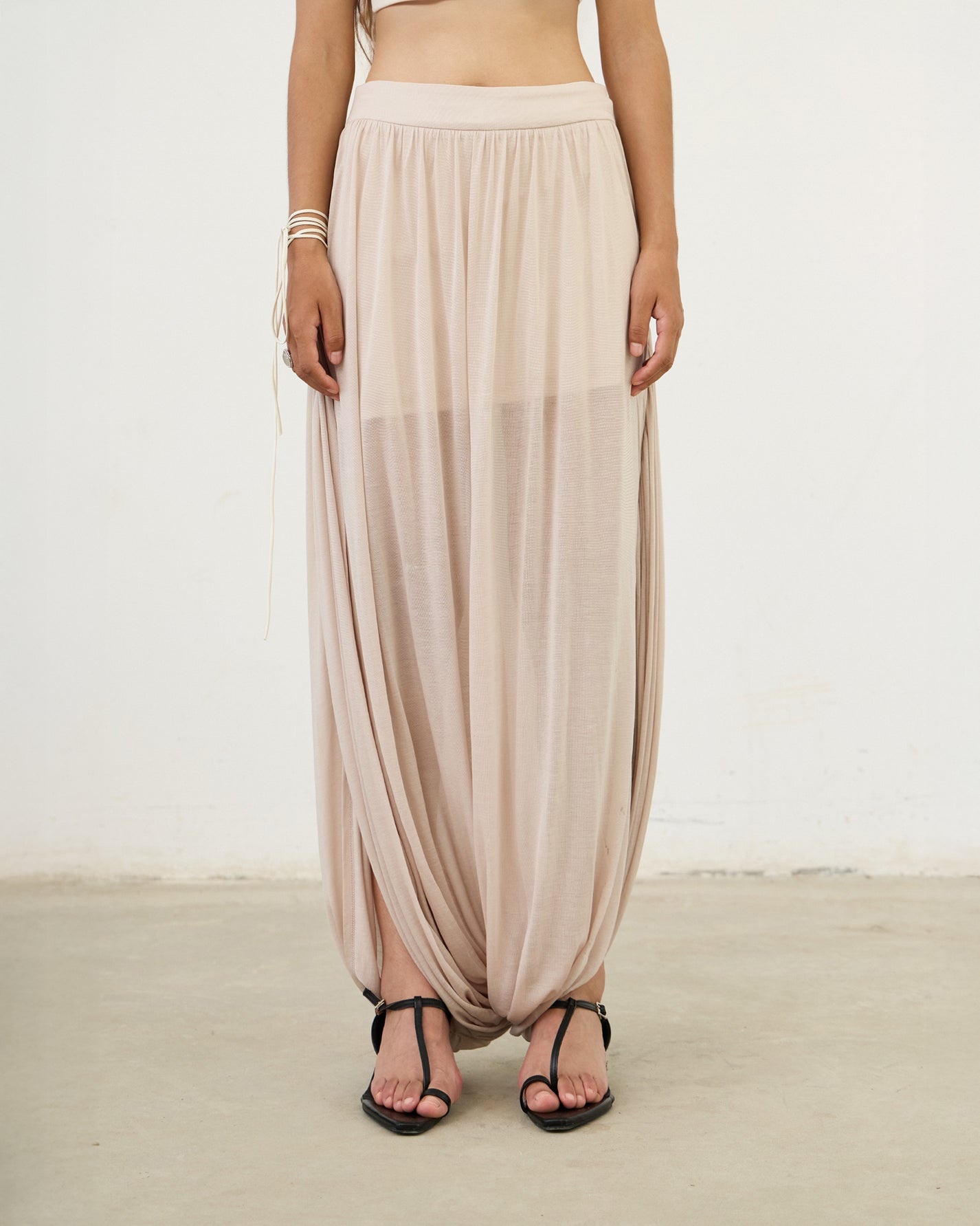 Twist Sheer Skirt-Pants